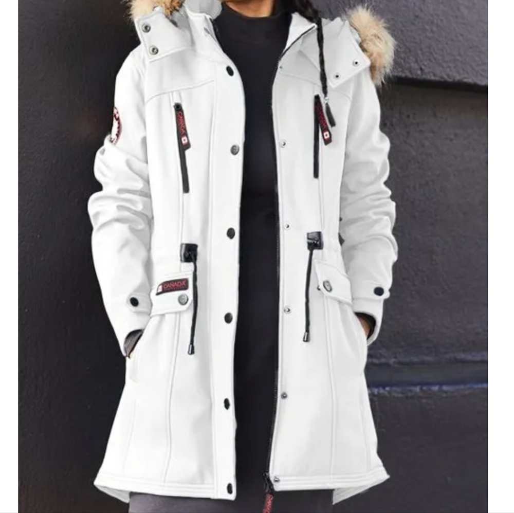 White Hooded Parka